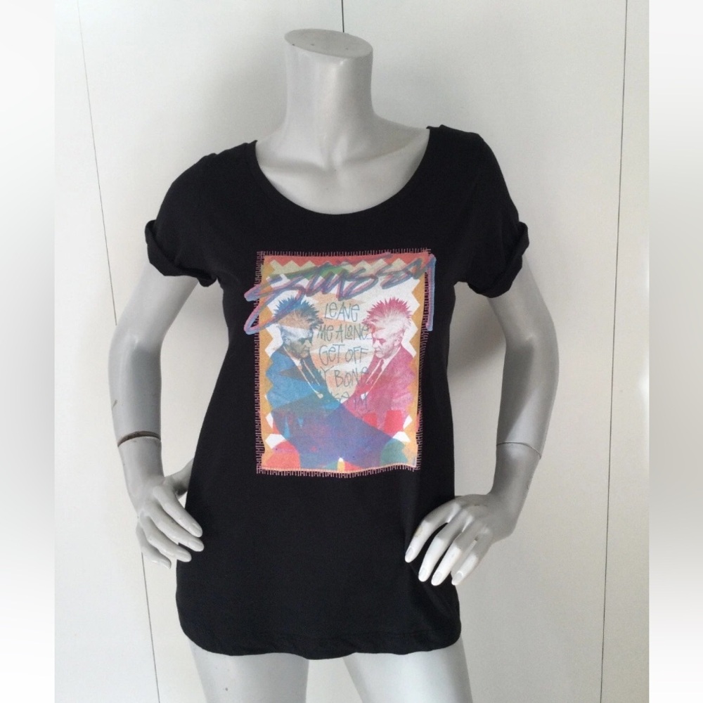 Stussy  Black T-Shirt Size S